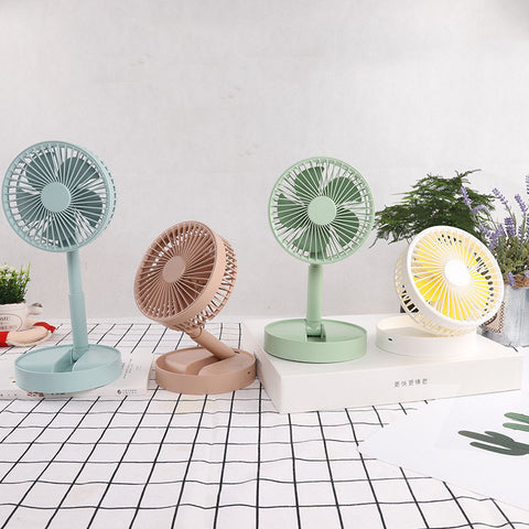 A9 Retractable Folding Fan Mini Portable Desktop Pocket Outdoor Handheld Silent Desktop