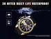 Sport Business Chronograph Silicone Strap Quartz Mens Watches