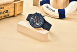 Leather Strap Luxury Waterproof Sport Quartz Hombre