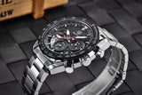 Leather Strap Luxury Waterproof Sport Quartz Hombre