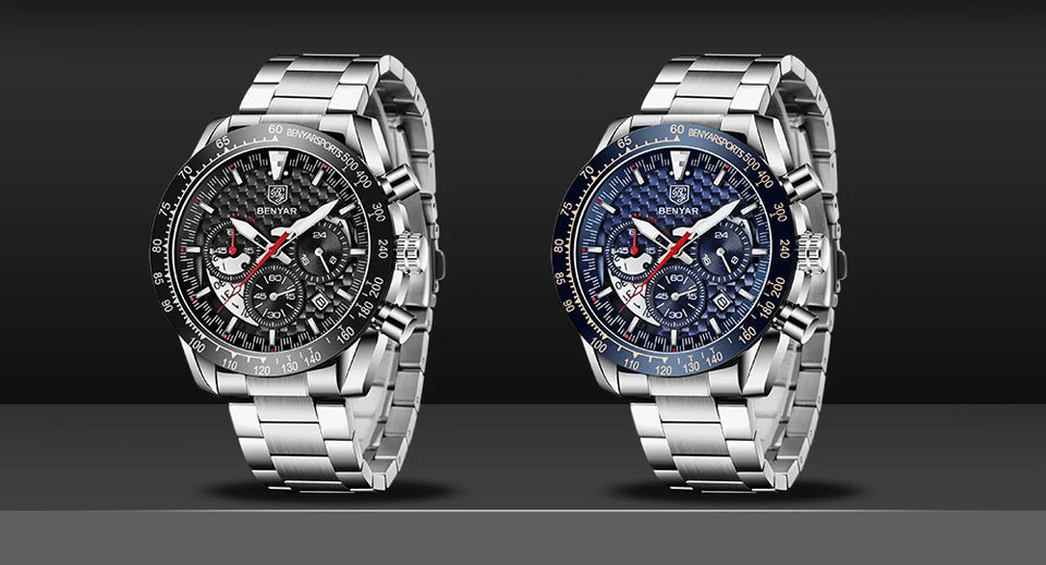 Leather Strap Luxury Waterproof Sport Quartz Hombre