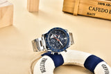 Leather Strap Luxury Waterproof Sport Quartz Hombre