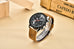 Leather Strap Luxury Waterproof Sport Quartz Hombre