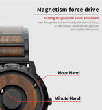 EUTOUR Men's Wood Magnetic Ball Watches