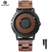 EUTOUR Men's Wood Magnetic Ball Watches