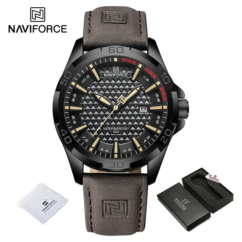 NAVIFORCE Men's Classic Business Leather