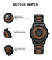 EUTOUR Men's Wood Magnetic Ball Watches