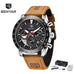 Leather Strap Luxury Waterproof Sport Quartz Hombre