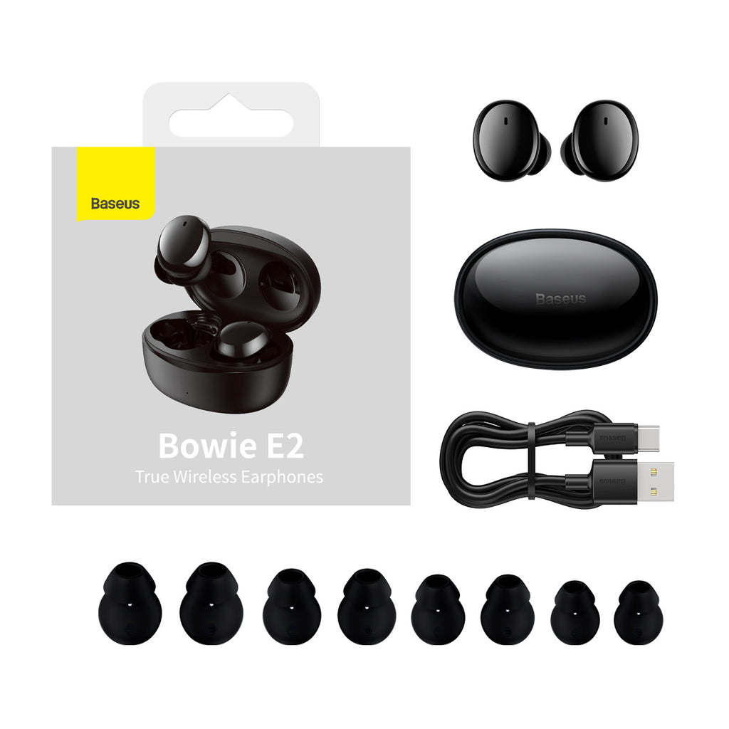 True Wireless Earphones Bowie E2 Black